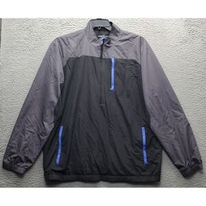 Tommy Armour Windbreaker Golf Jacket Mens Large Multi Lined Long Sleeve Half Zip